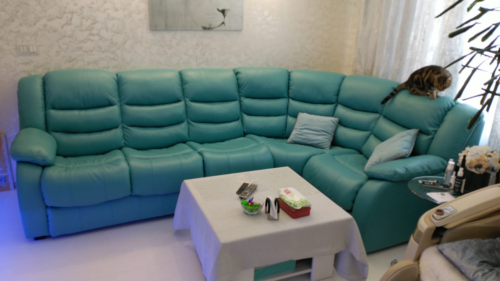 Перетяжка дивана на дому. Сычёво